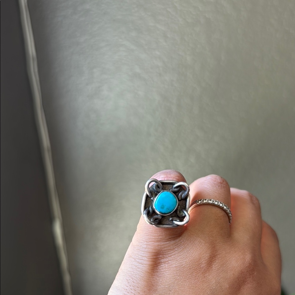 925 Silver ring with a turquoise stone